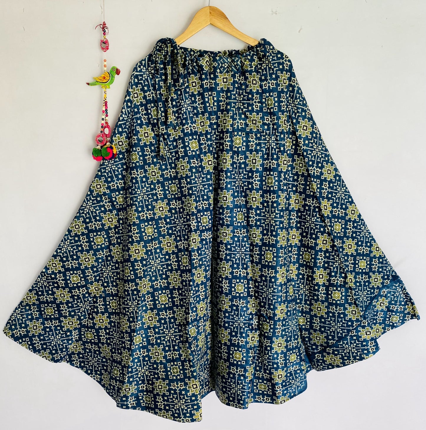 Ajarakh Mashroo Silk Skirt/Lehanga
