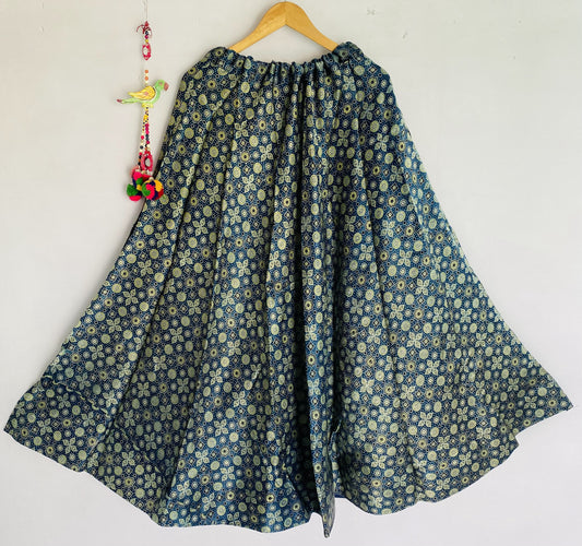 Ajarakh Mashroo Silk Skirt/Lehanga