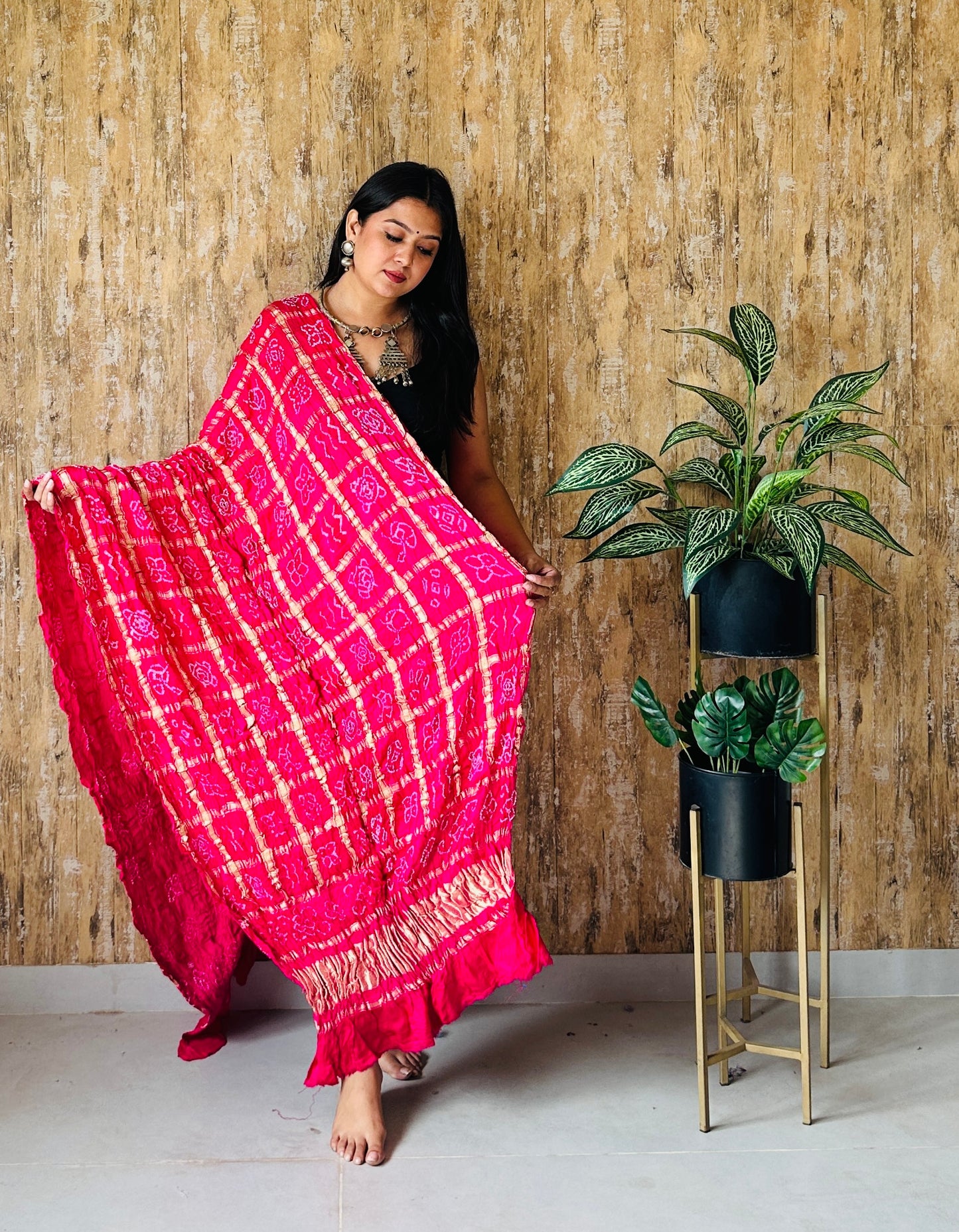 Bandhani Garchola Dupatta