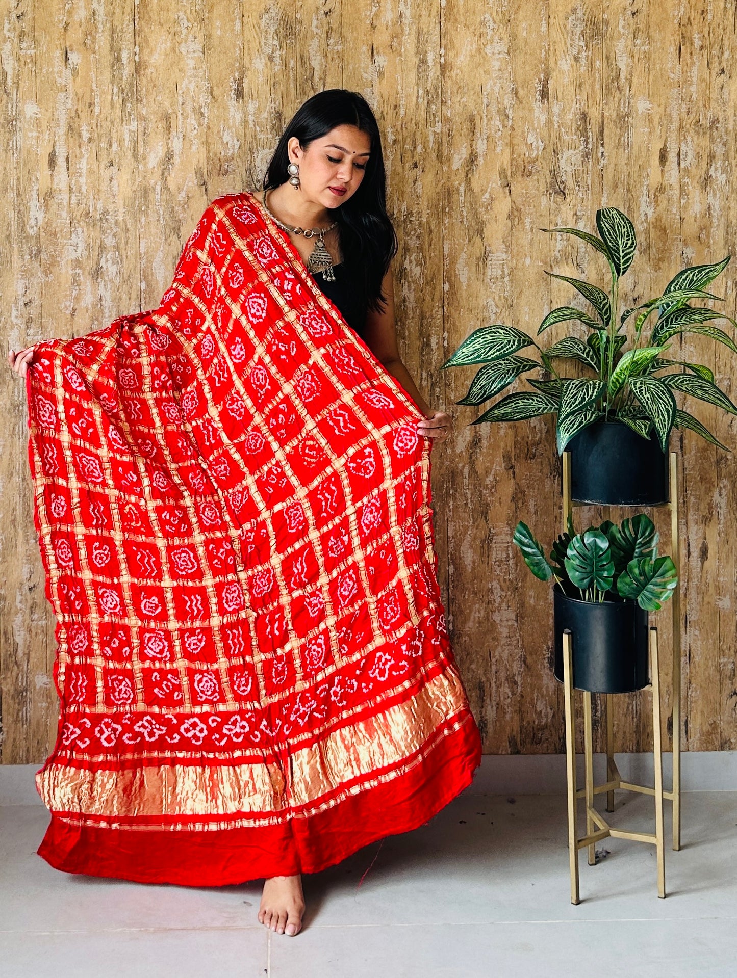 Bandhani Garchola Dupatta