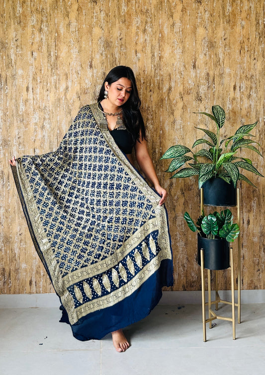 Banarasi-Bandhani Resam Dupatta