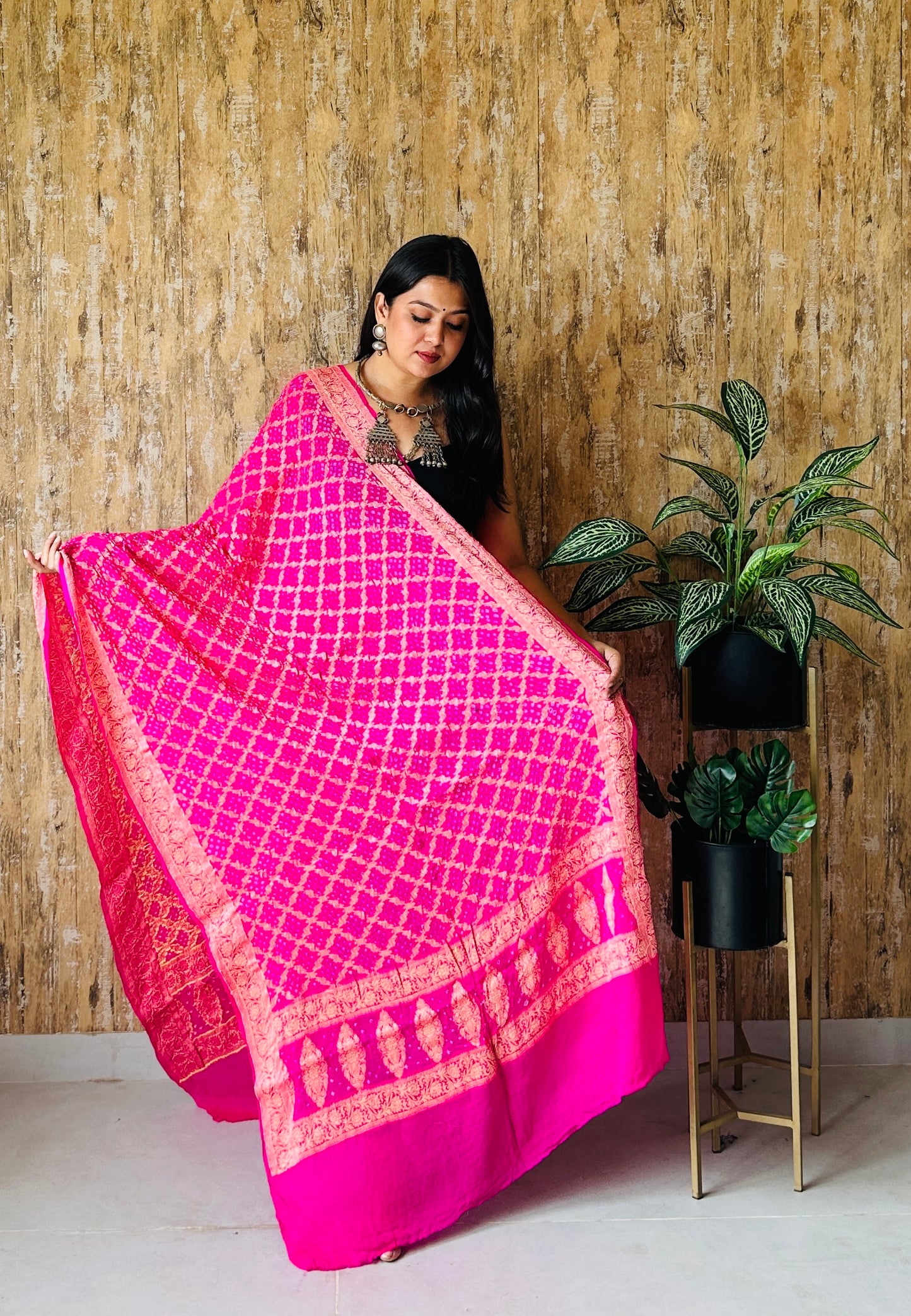 Banarasi-Bandhani Resam Dupatta