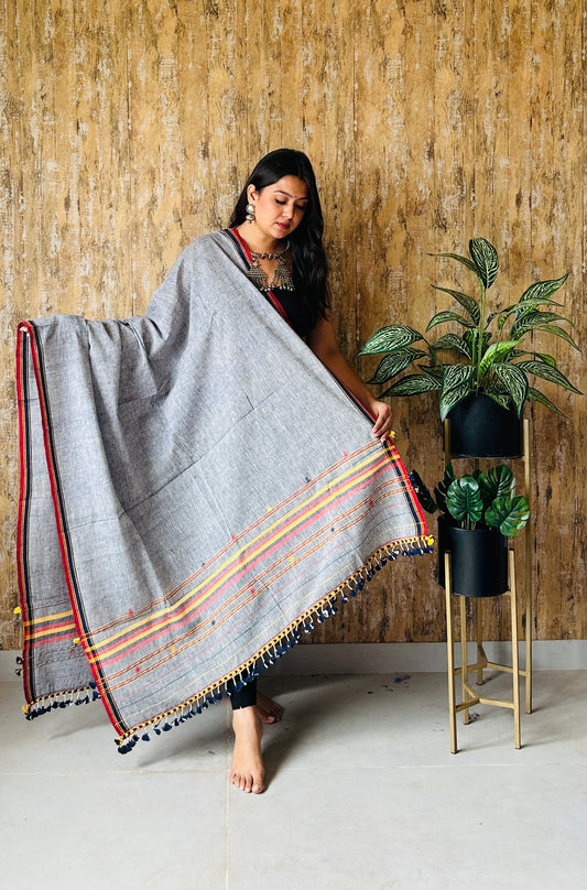 Bhujodi Handweave Kala Cotton Dupatta