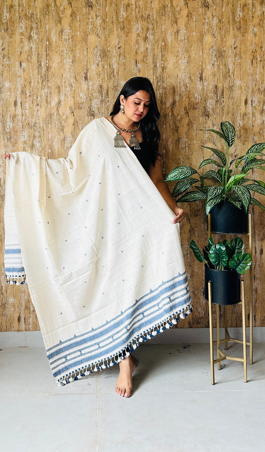 Bhujodi Handweave Kala Cotton Dupatta