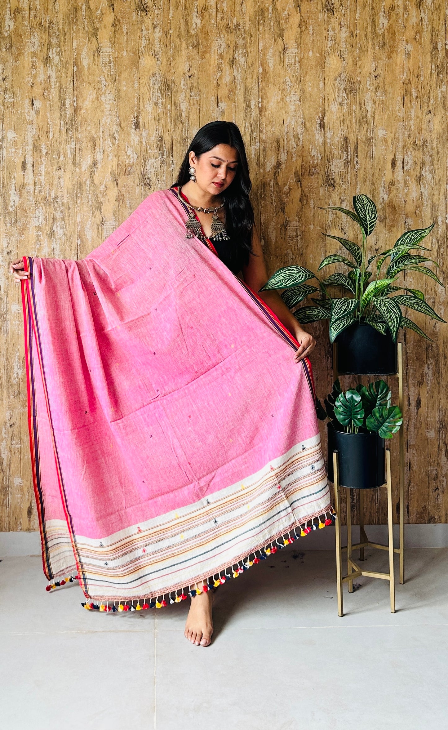 Bhujodi Handweave Kala Cotton Dupatta