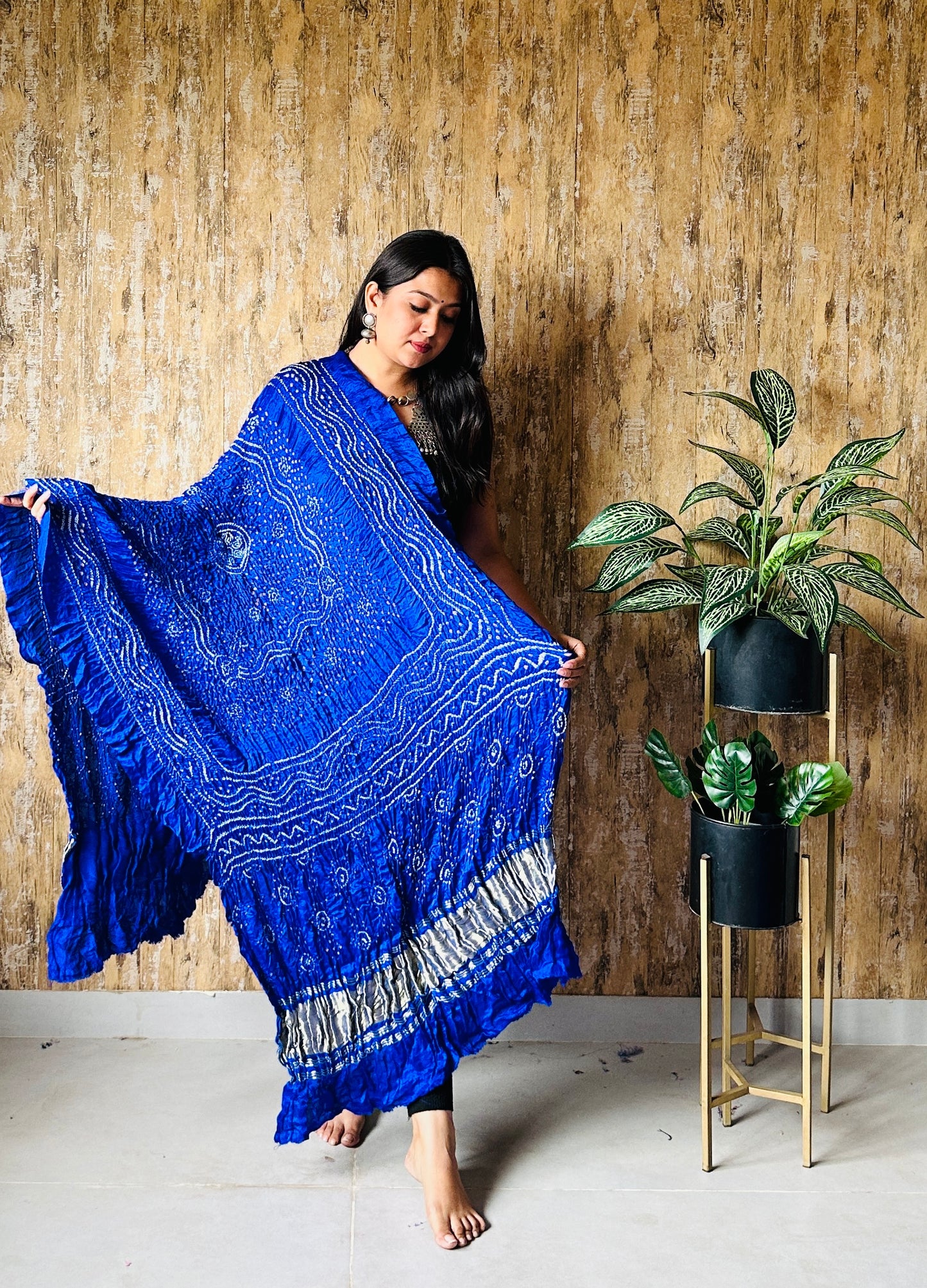 Bandhani Pure Gaji Silk Dupatta