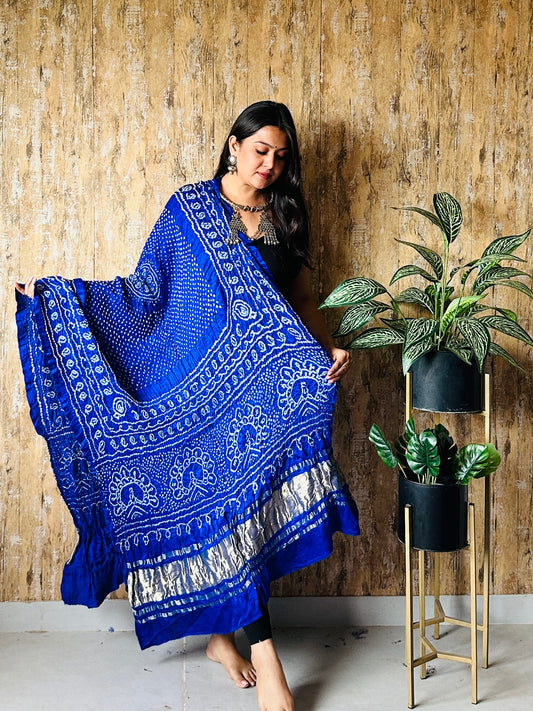 Pure Gaji Silk Rai Bandhej Dupatta