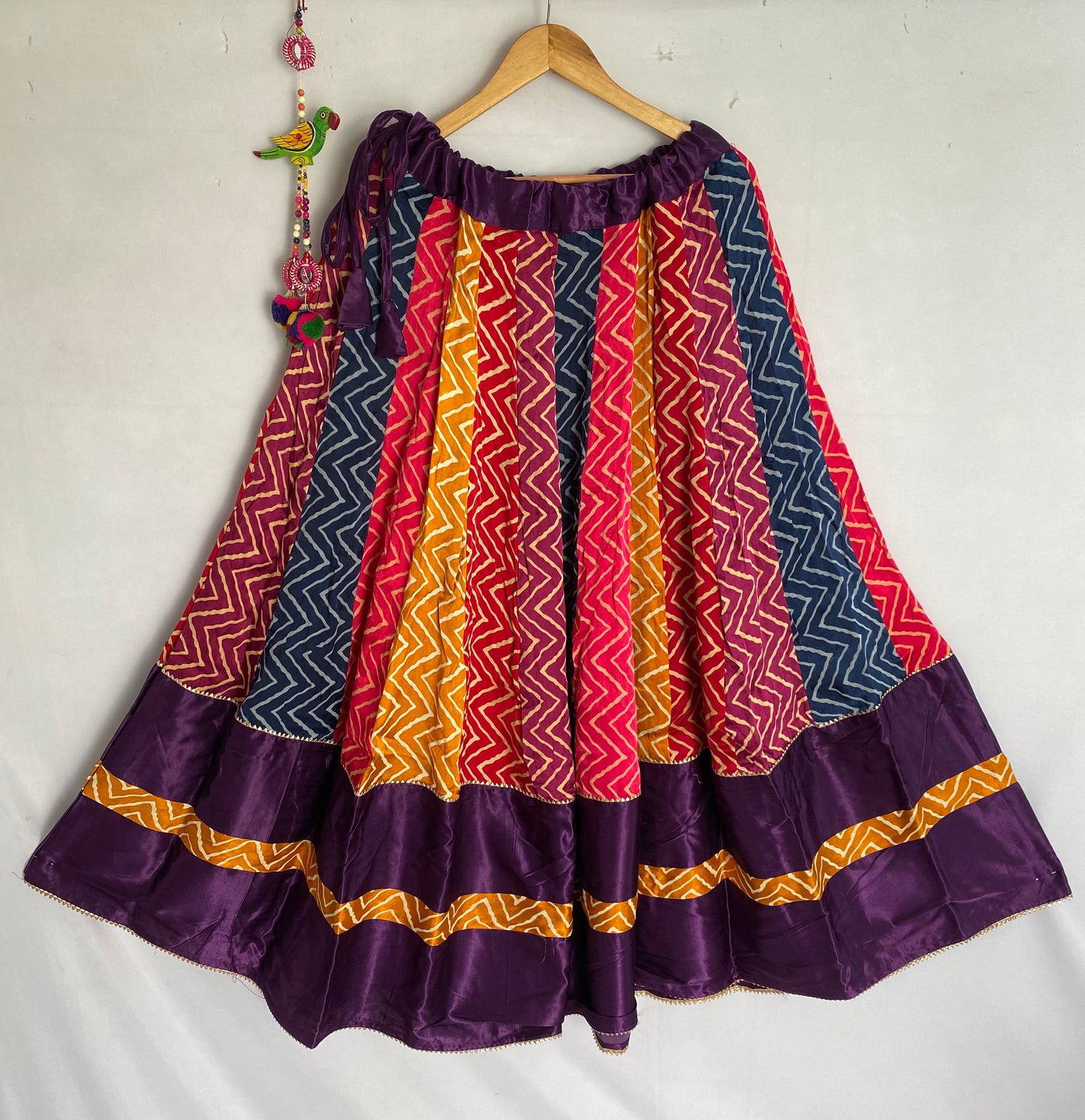 Mashroo Silk Multy Kali Lehenga